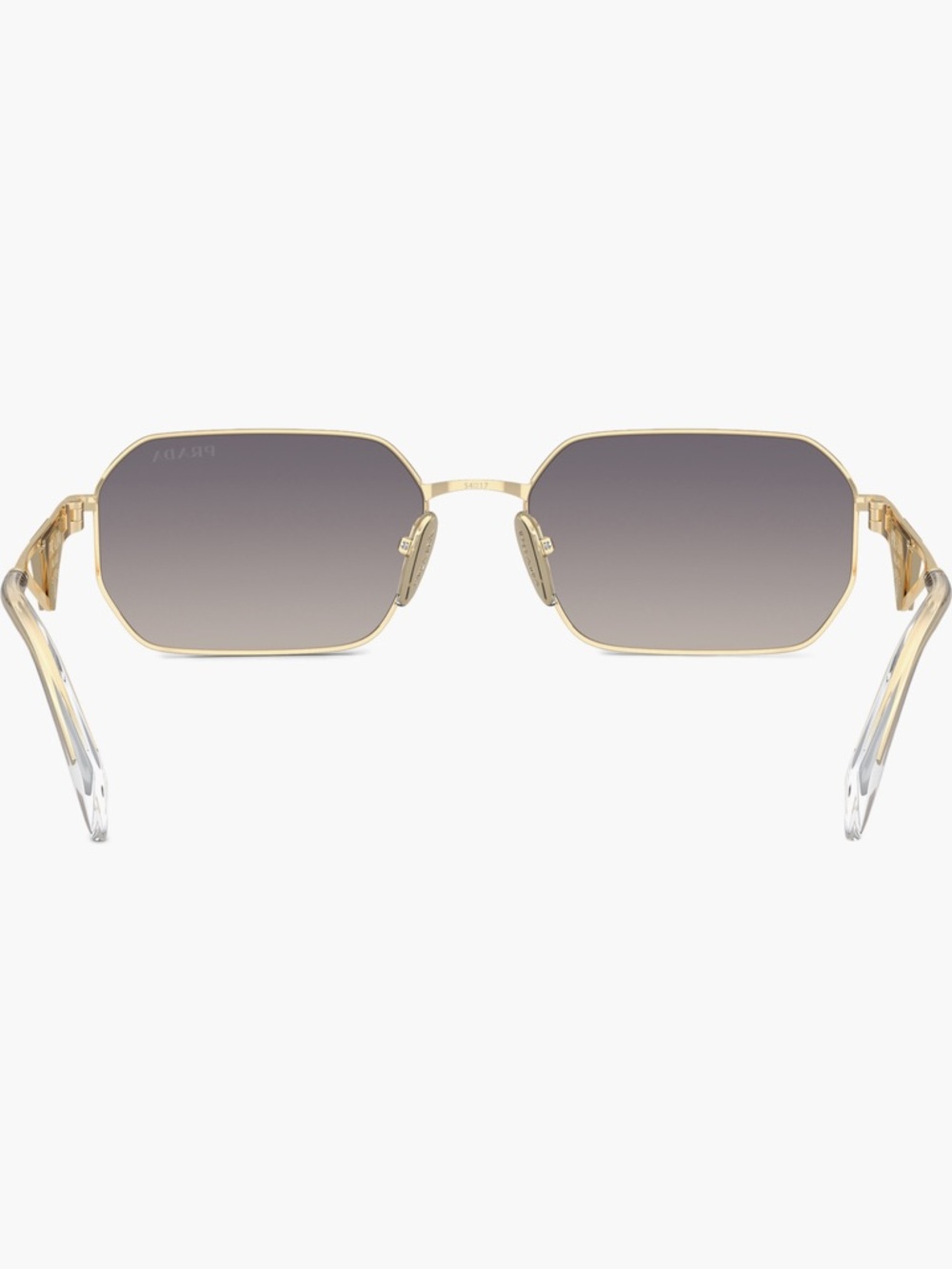 Prada 58mm Rectangular Sunglasses - BLUE MIRROR/ GOLD - Picture 4 of 12
